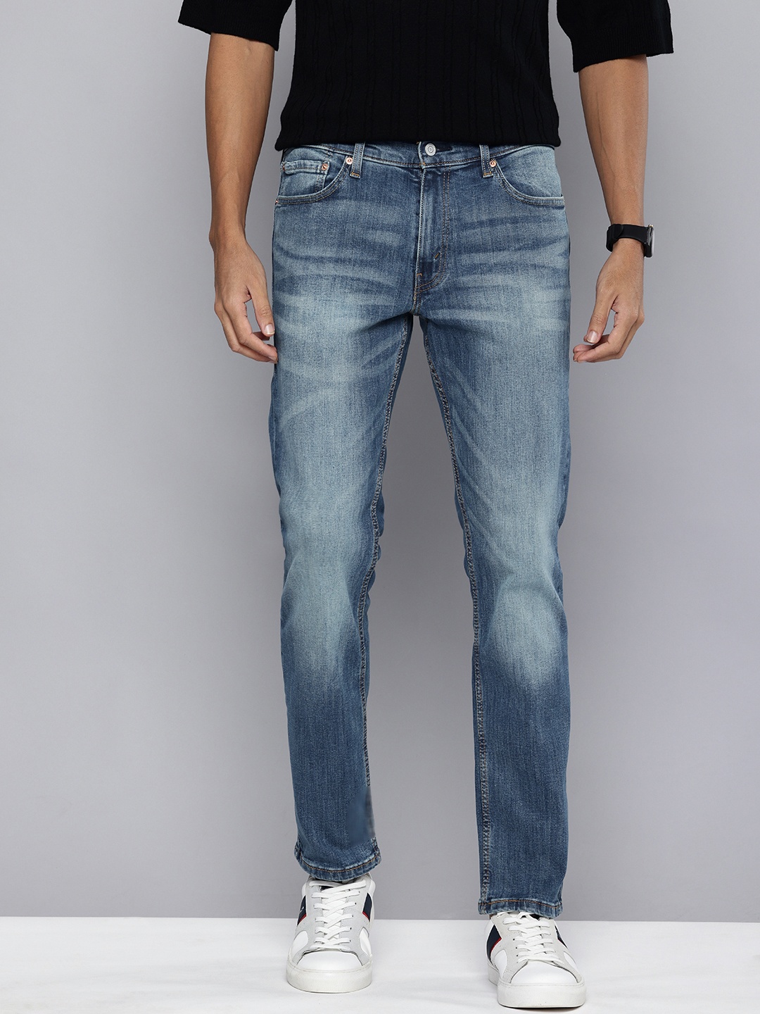 

Levis Men 511 Slim Fit Heavy Fade Stretchable Jeans, Blue