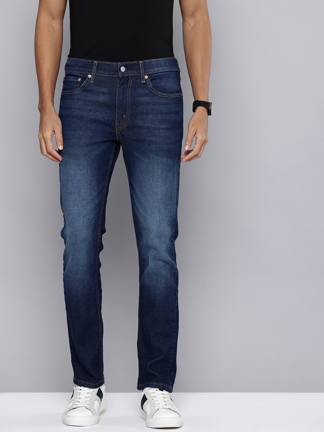 

Levis Men 511 Slim Fit Heavy Fade Stretchable Jeans, Blue