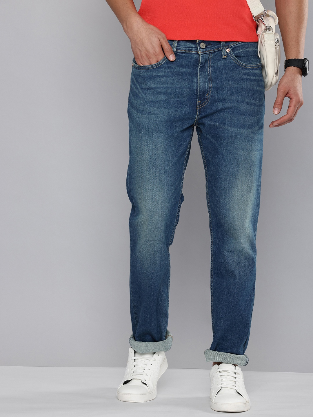 

Levis Men 511 Slim Fit Heavy Fade Stretchable Jeans, Blue