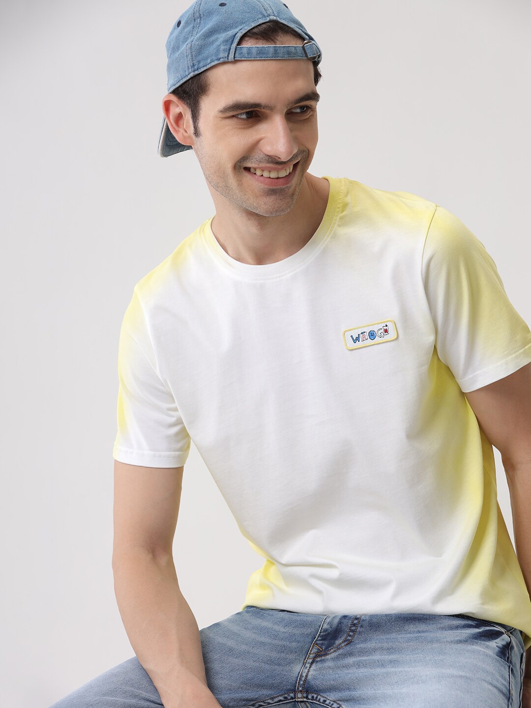 

WROGN Round Neck T-shirt, Yellow