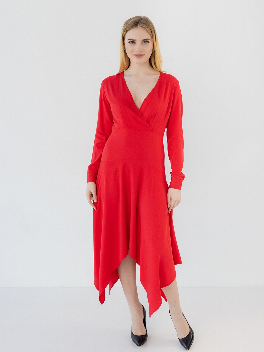 

Diyas London Fit & Flare Midi Dress, Red