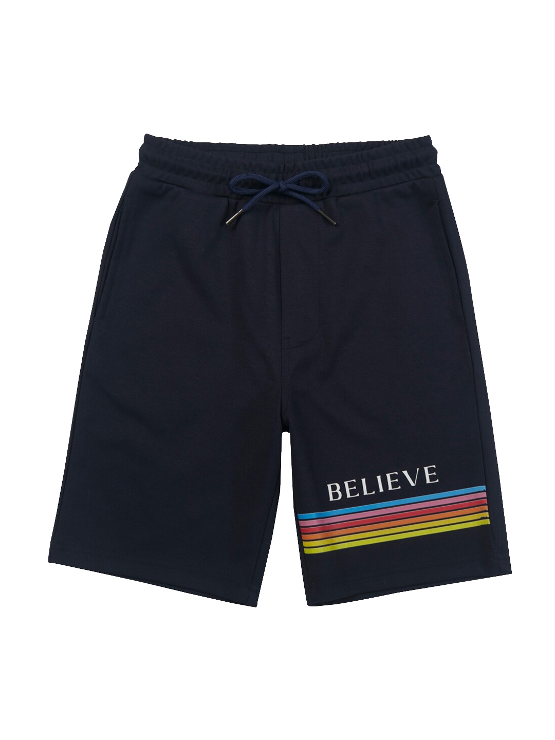

Gini and Jony Boys Mid-Rise Cotton Shorts, Navy blue