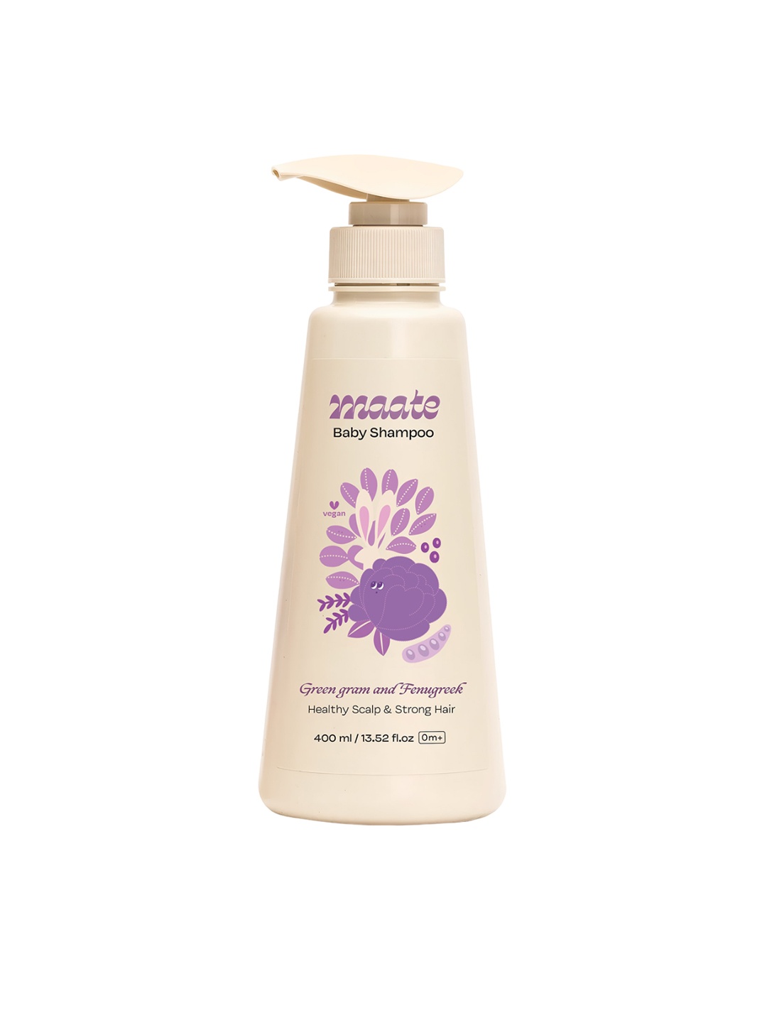 

MAATE Green Gram & Fenugreek Baby Shampoo - 400 ml, Beige