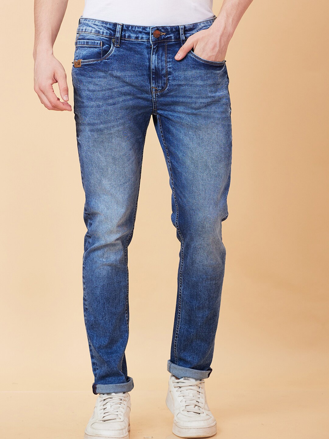 

Being Human Men Slim Fit Heavy Fade Jeans, Blue