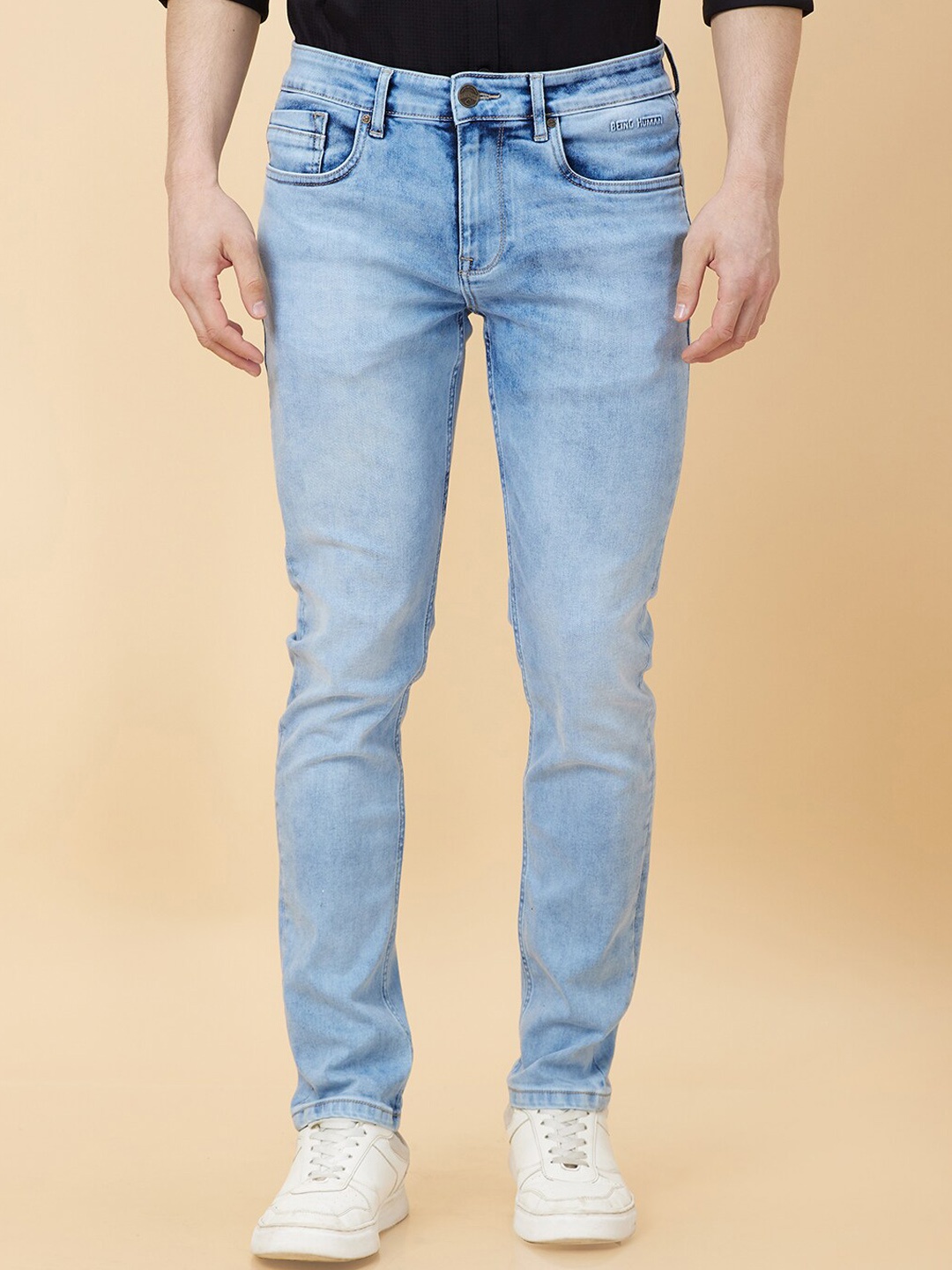 

Being Human Men Skinny Fit Light Fade Jeans, Blue