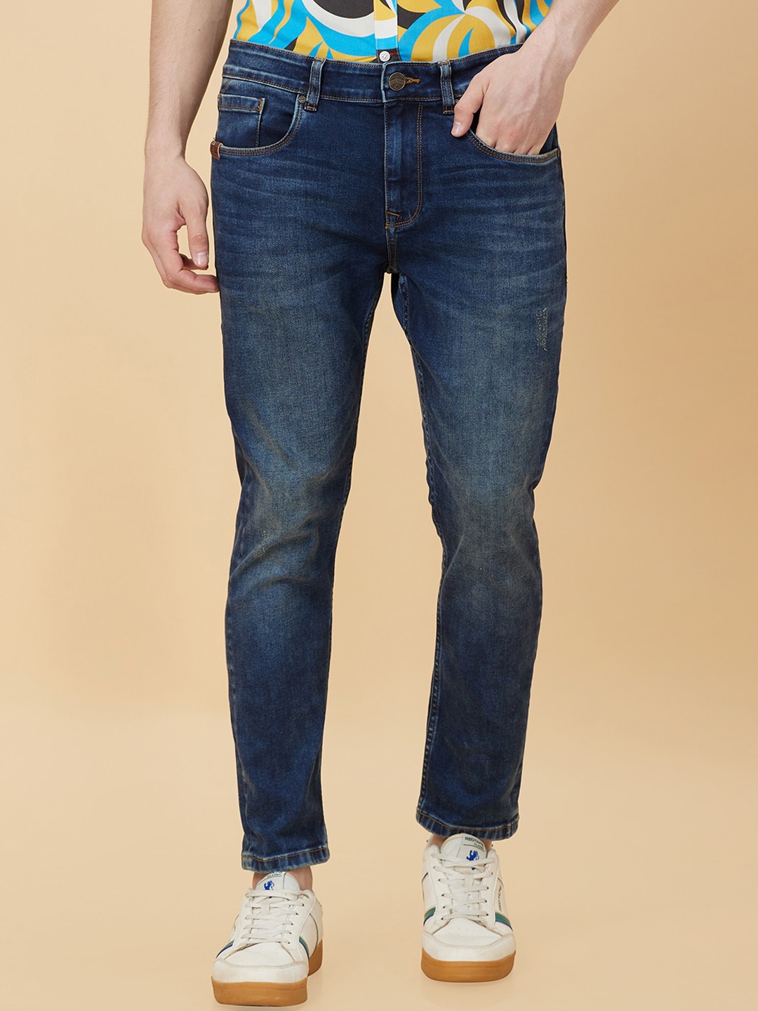 

Being Human Men Light Fade Clean Look Stretchable Jeans, Blue