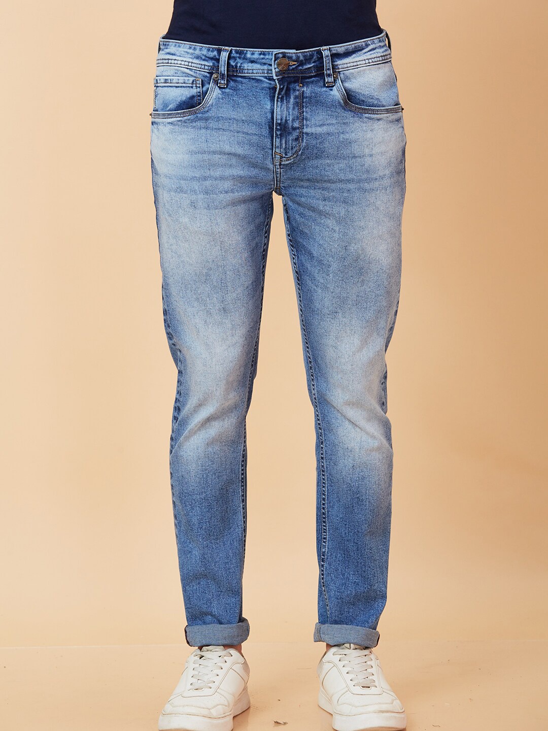 

Being Human Men Slim Fit Clean Look Heavy Fade Jeans, Blue