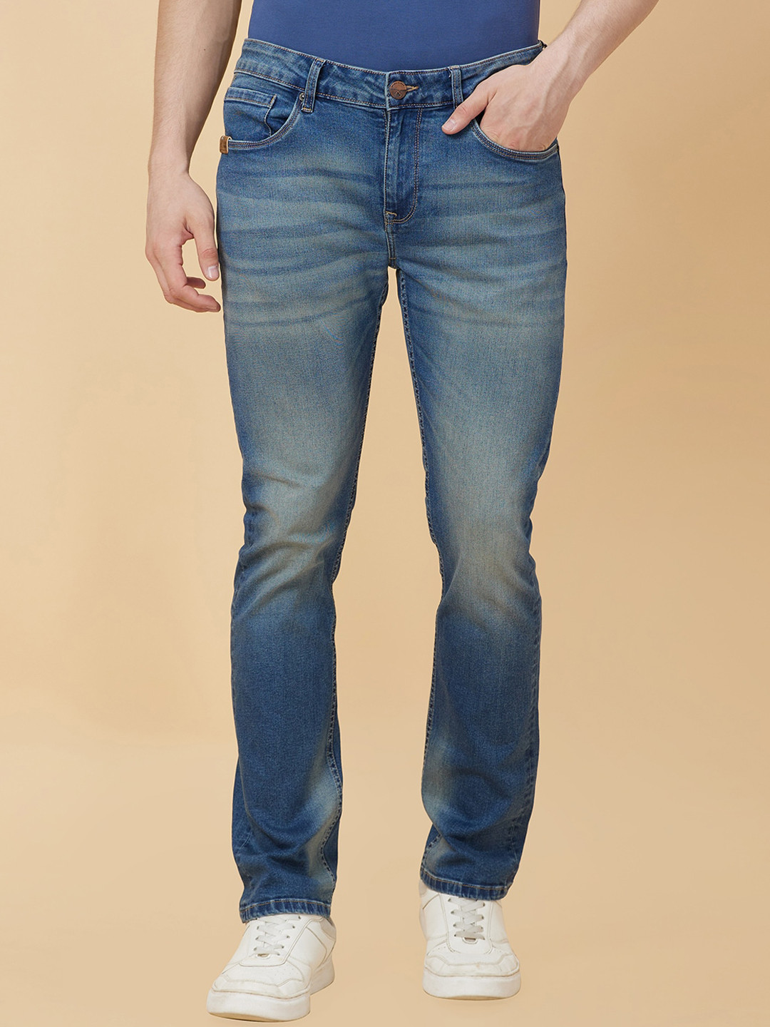 

Being Human Men Slim Fit Heavy Fade Jeans, Blue