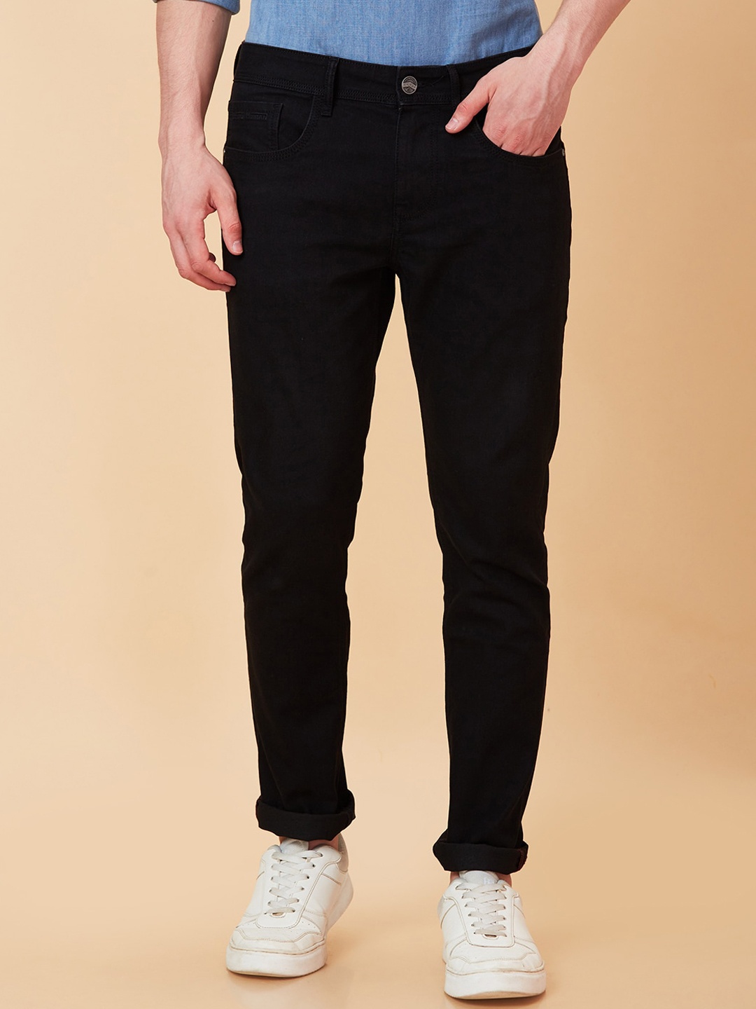 

Being Human Men Slim Fit Clean Look Stretchable Jeans, Black