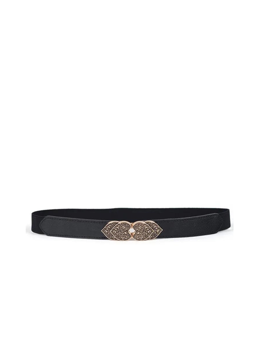 

REDHORNS Women Floral Design Elastic Waist Belt, Black