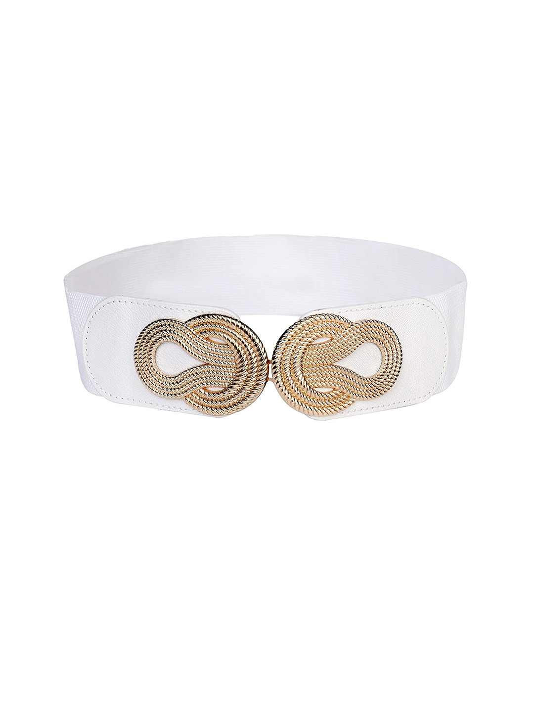 

REDHORNS Women Embellished Belt, White