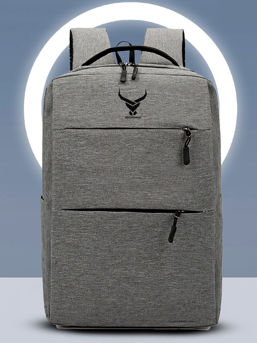 

REDHORNS Unisex Set Of 3 Backpack with USB Charging Port, Grey