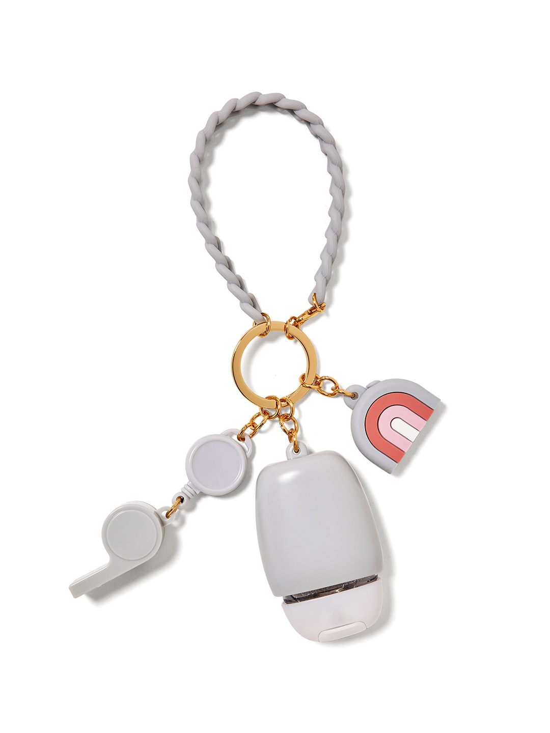 

Bath & Body Works Gray Multi-function Wristlet PocketBac Holder, White