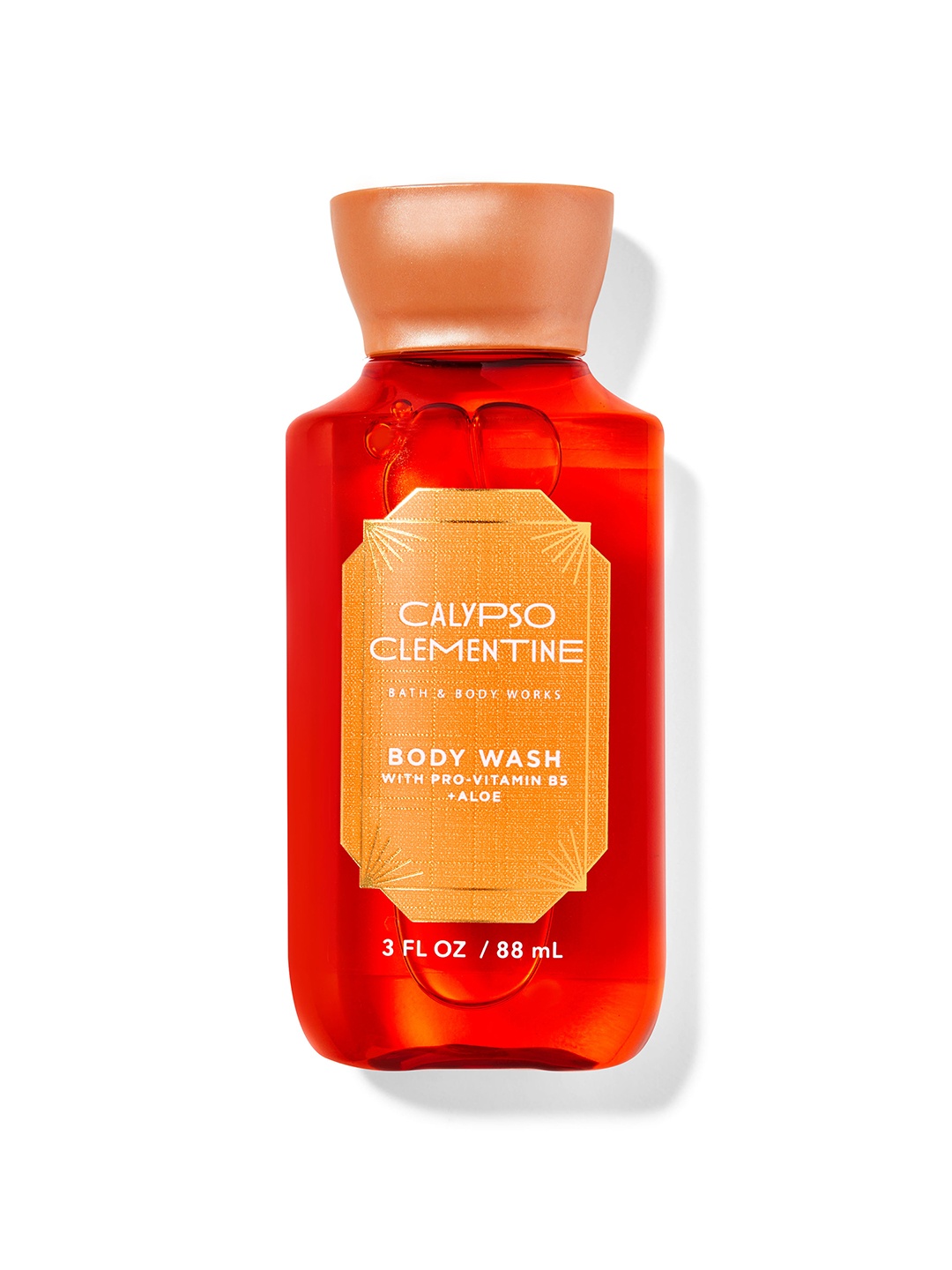 

Bath & Body Works Calypso Clementine Travel Size Body Wash with Pro Vitamin B5 - 88 ml, Orange