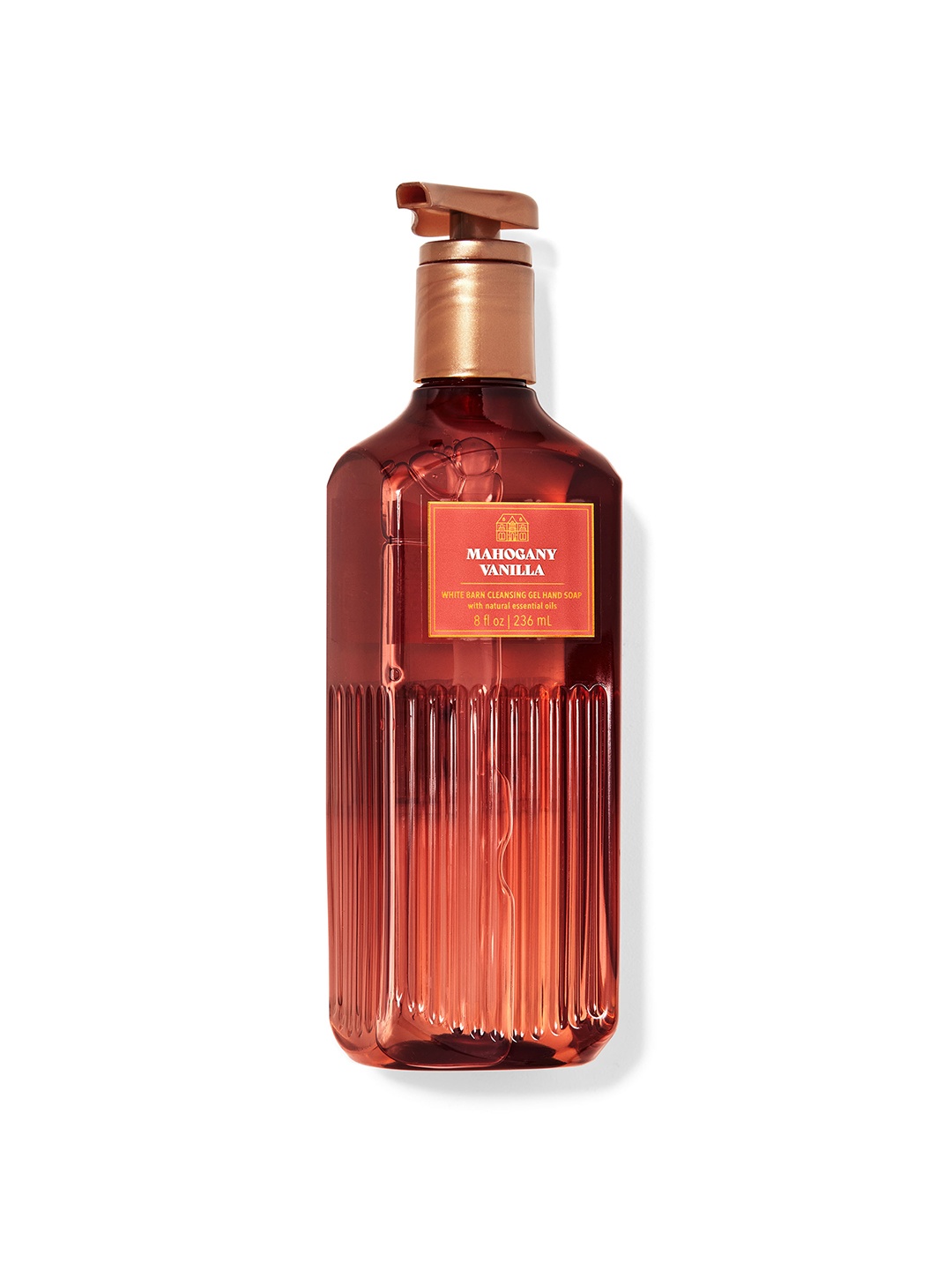 

Bath & Body Works Mahogany Vanilla Cleansing Gel Hand Soap - 236ml, Red