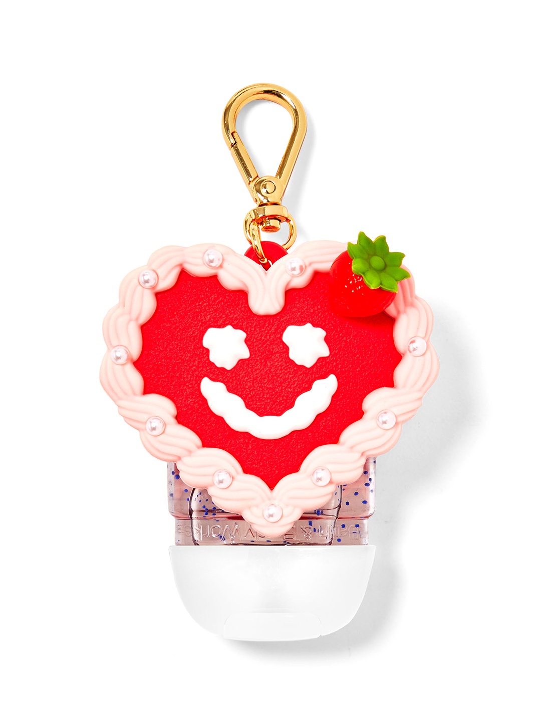 

Bath & Body Works Strawberry Heart Cake PocketBac Holder, Red