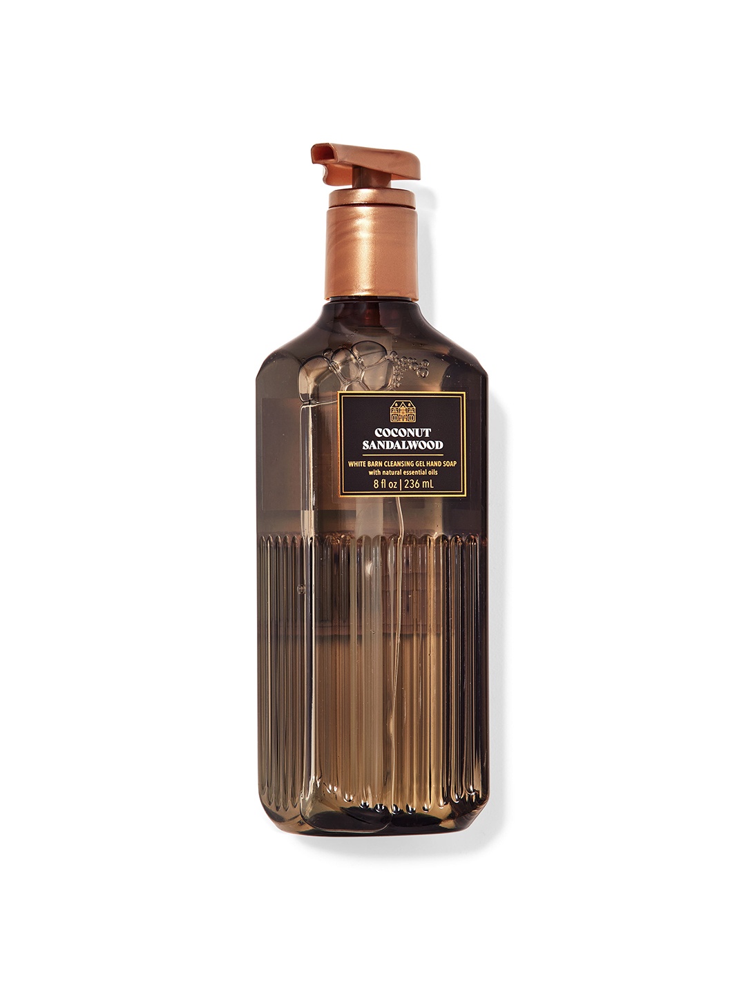 

Bath & Body Works Coconut Sandalwood White Barn Cleansing Gel Hand Soap - 236 ml, Brown