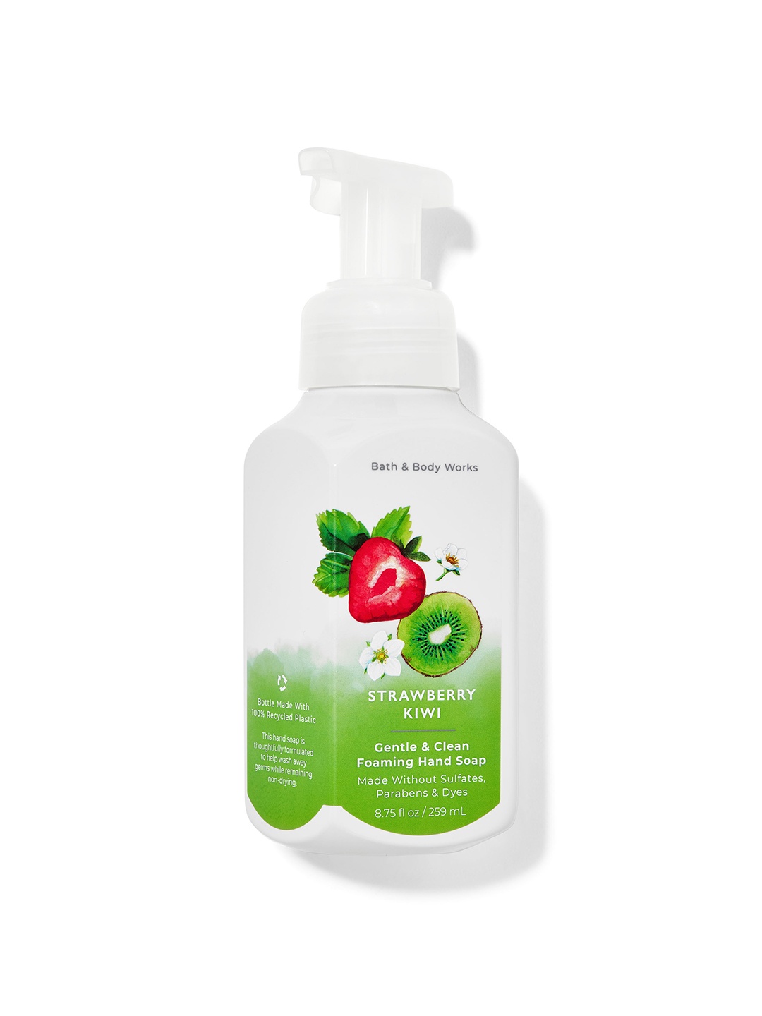 

Bath & Body Works Strawberry Kiwi Gentle & Clean Foaming Hand Soap - 259 ml, White