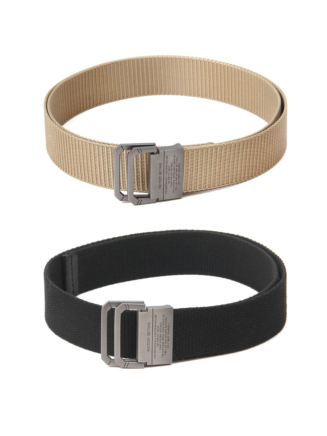 

Calvadoss Girls Set of 2 Textured Belts, Beige