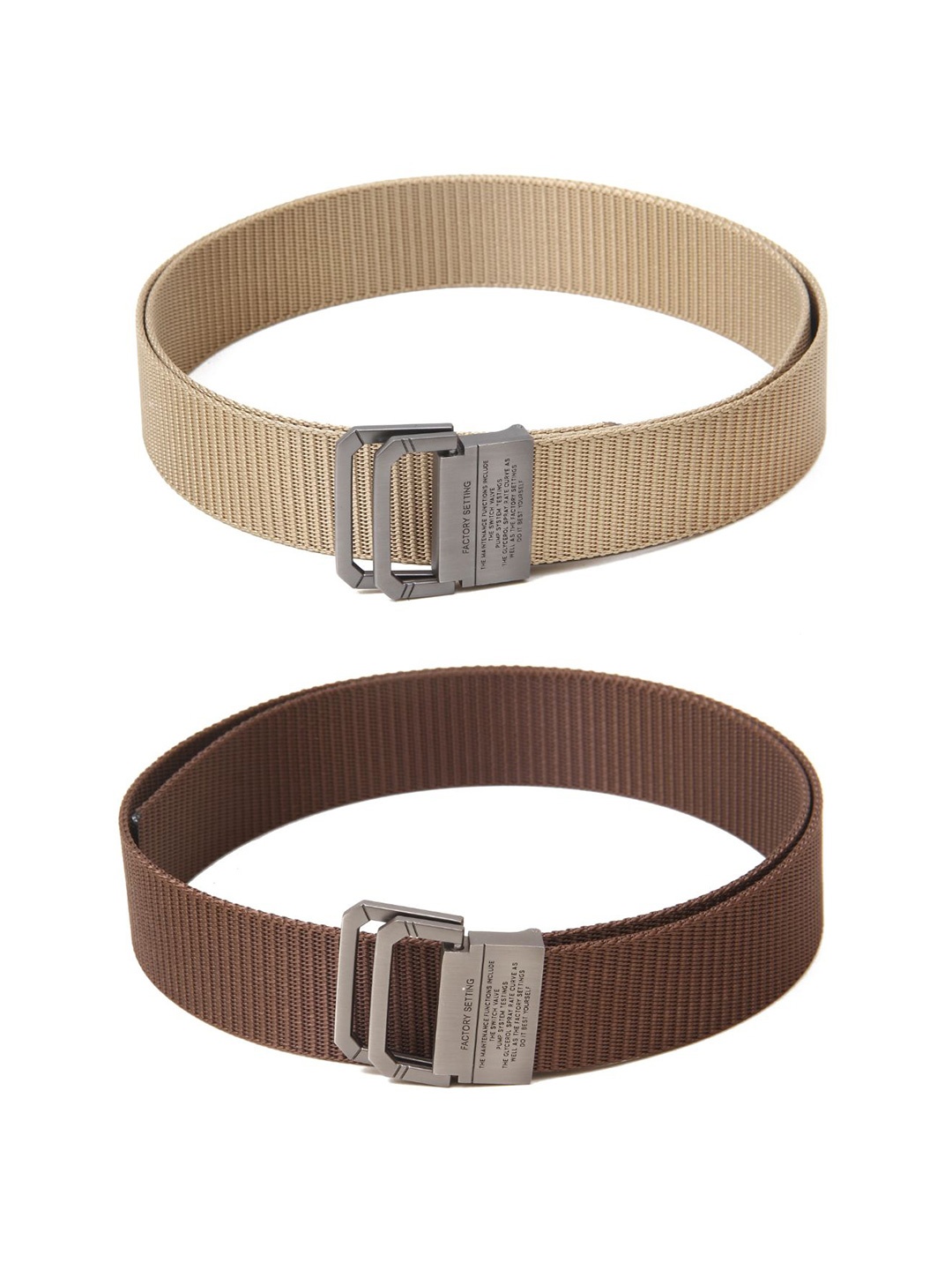 

Calvadoss Girls Set of 2 Textured Belt, Beige