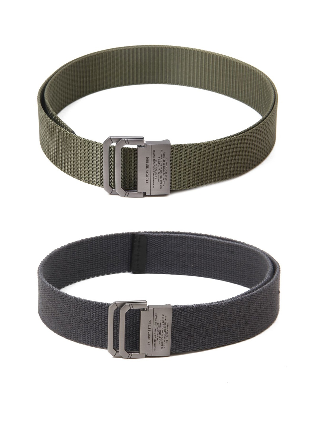 

Calvadoss Girls Set of 2 Textured Belt, Green