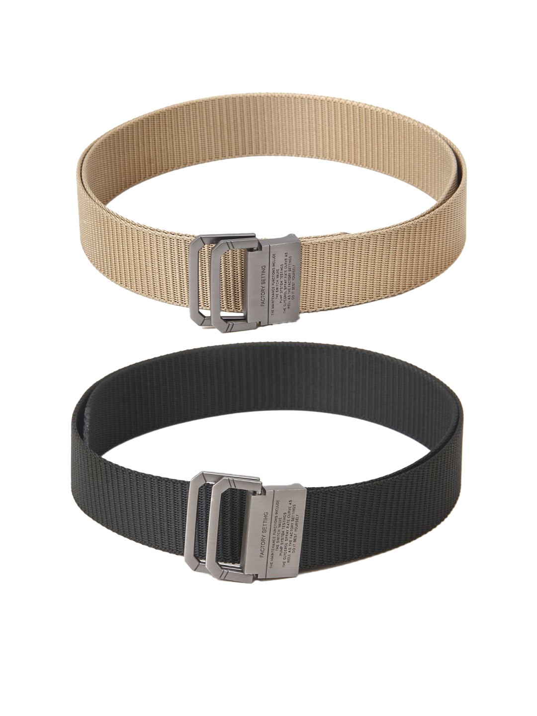 

Calvadoss Girls Set of 2 Textured Belt, Beige