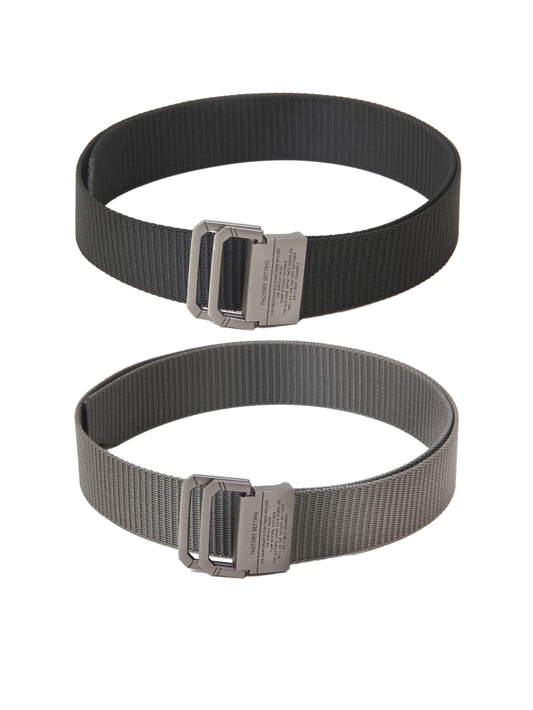 

Calvadoss Girls Set of 2 Textured Belts, Black