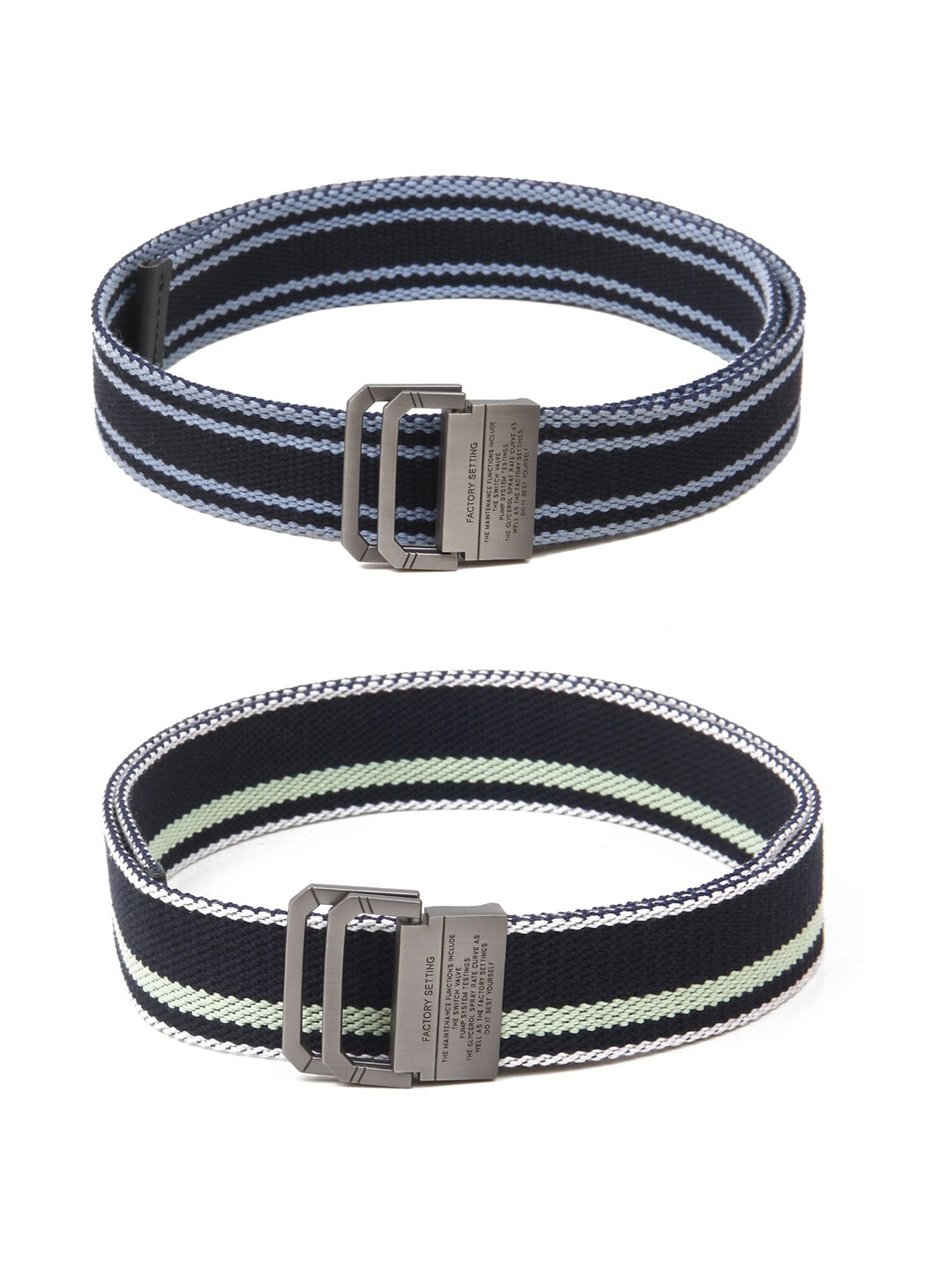

Calvadoss Girls Set of 2 Textured Belt, Navy blue