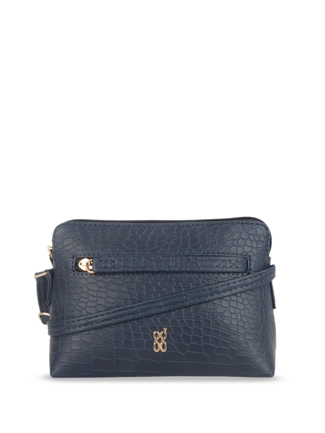 

Baggit Textured Structured Sling Bag, Blue