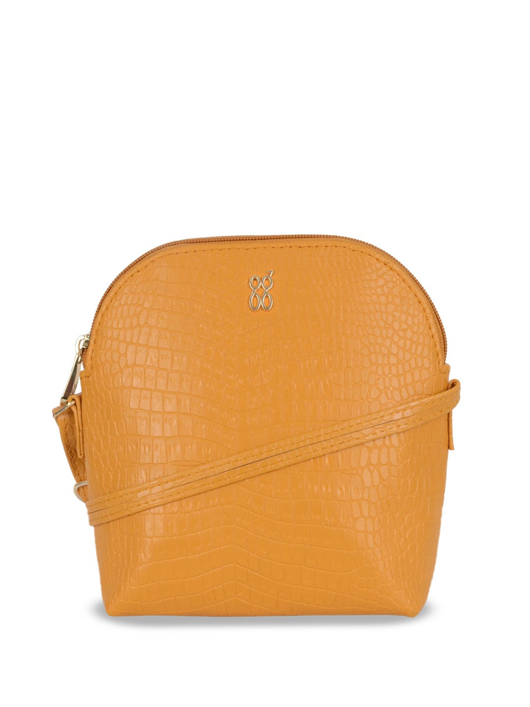 

Baggit Textured Structured Sling Bag, Yellow