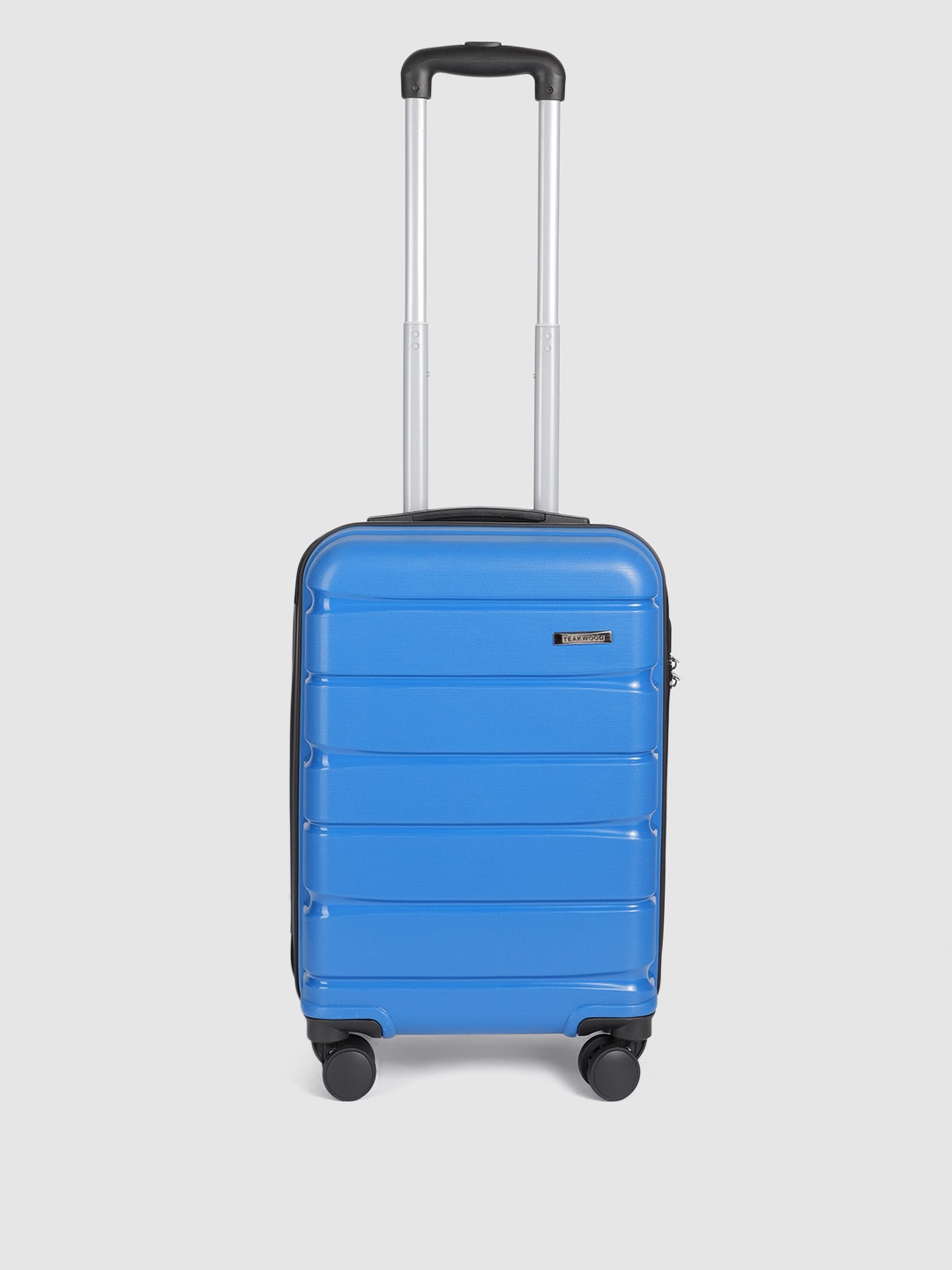 

Teakwood Leathers India 360 Degree Rotation Hard-Sided Cabin-Sized Trolley Bag 32L, Blue