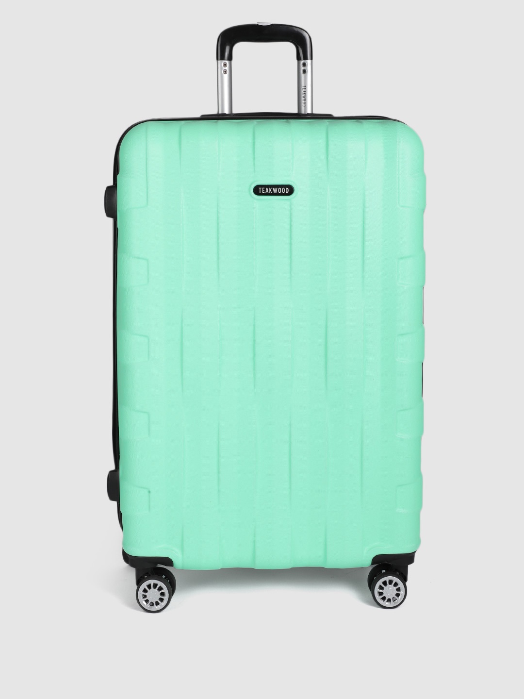 

Teakwood Leathers Niagra Textured 360 Degree Rotation Hard Large-Sized Trolley Bag 95.5L, Green