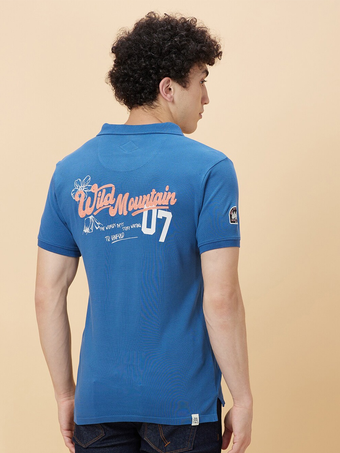 

Being Human Polo Collar Pocket Detailing Casual T-shirt, Blue