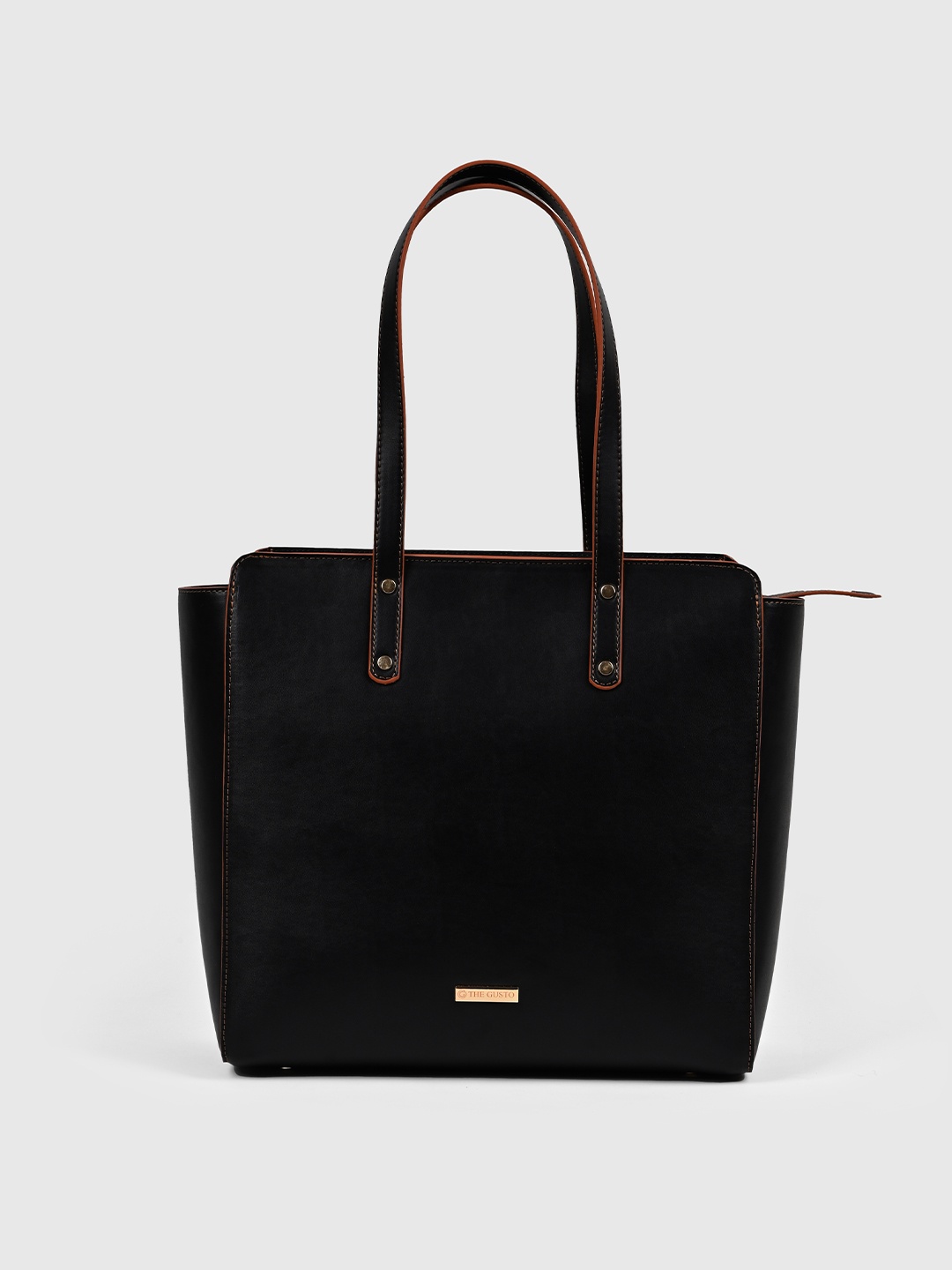 

THE GUSTO PU Bucket Shoulder Bag, Black
