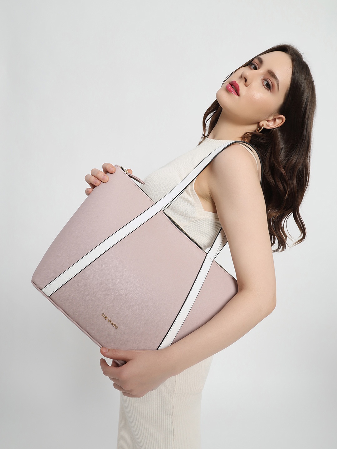 

THE GUSTO PU Tote Bag, Pink