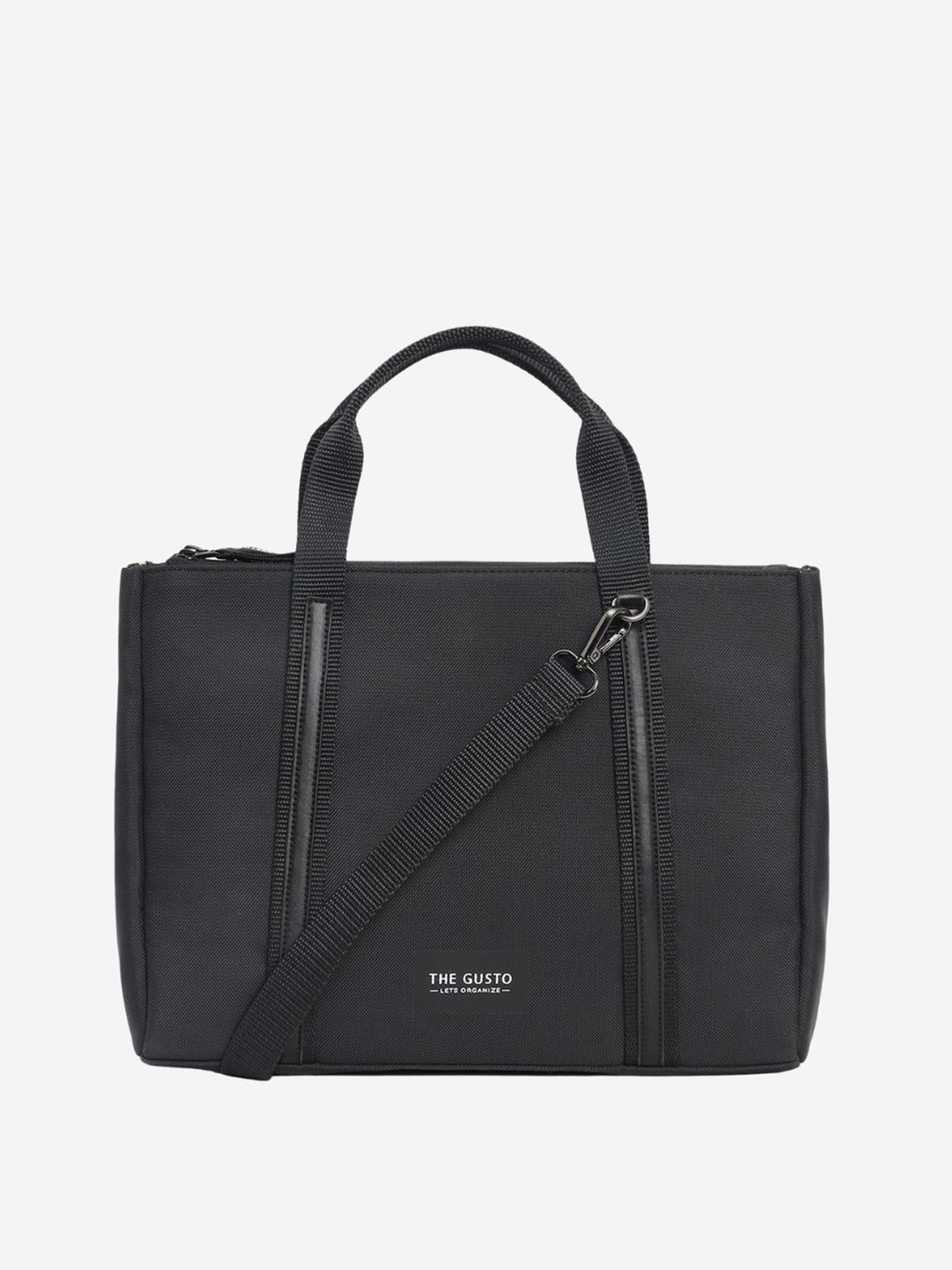 

THE GUSTO Structured Handheld Bag, Black