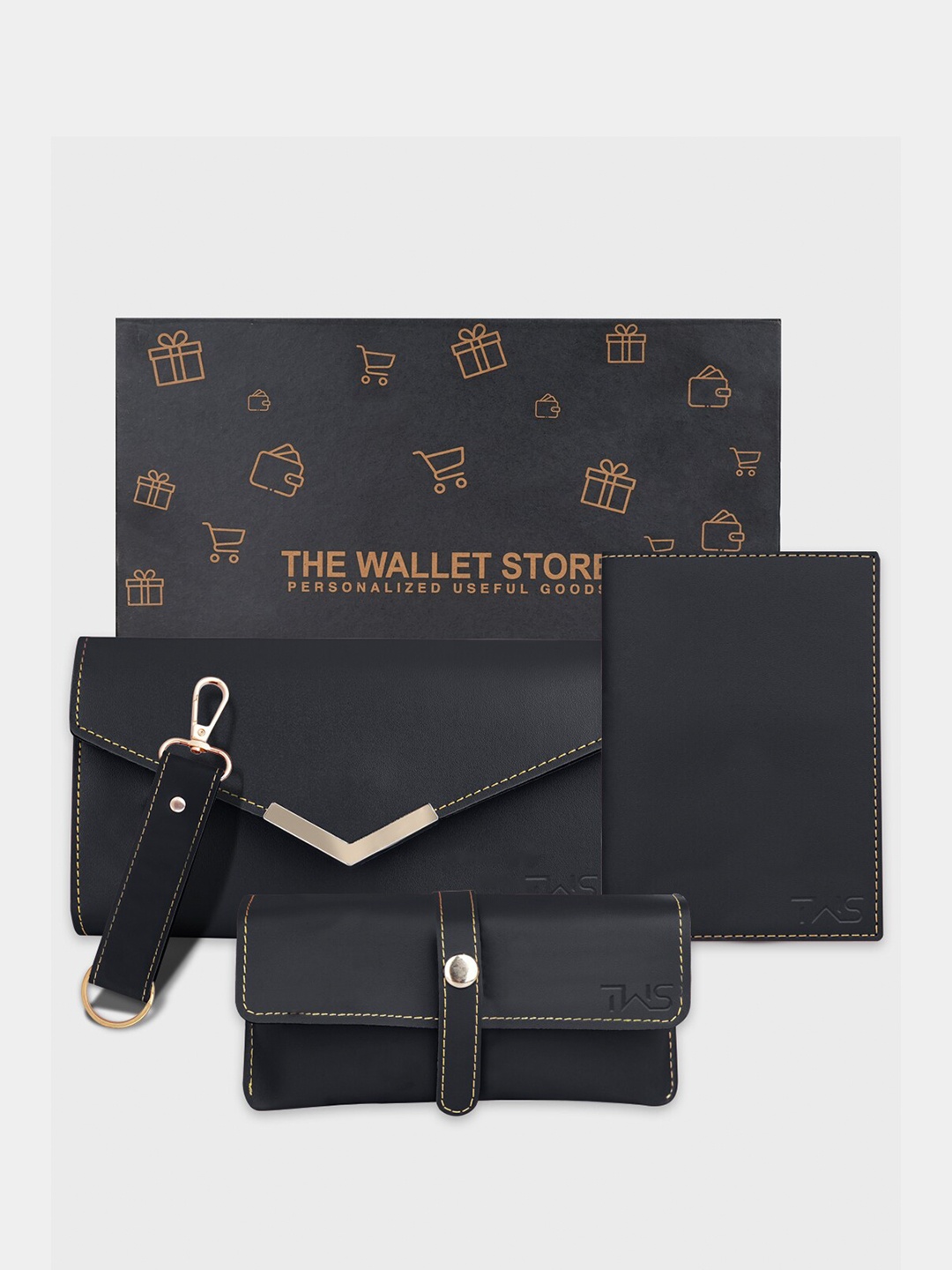 

The Wallet Store Men Accessory Gift Set, Black