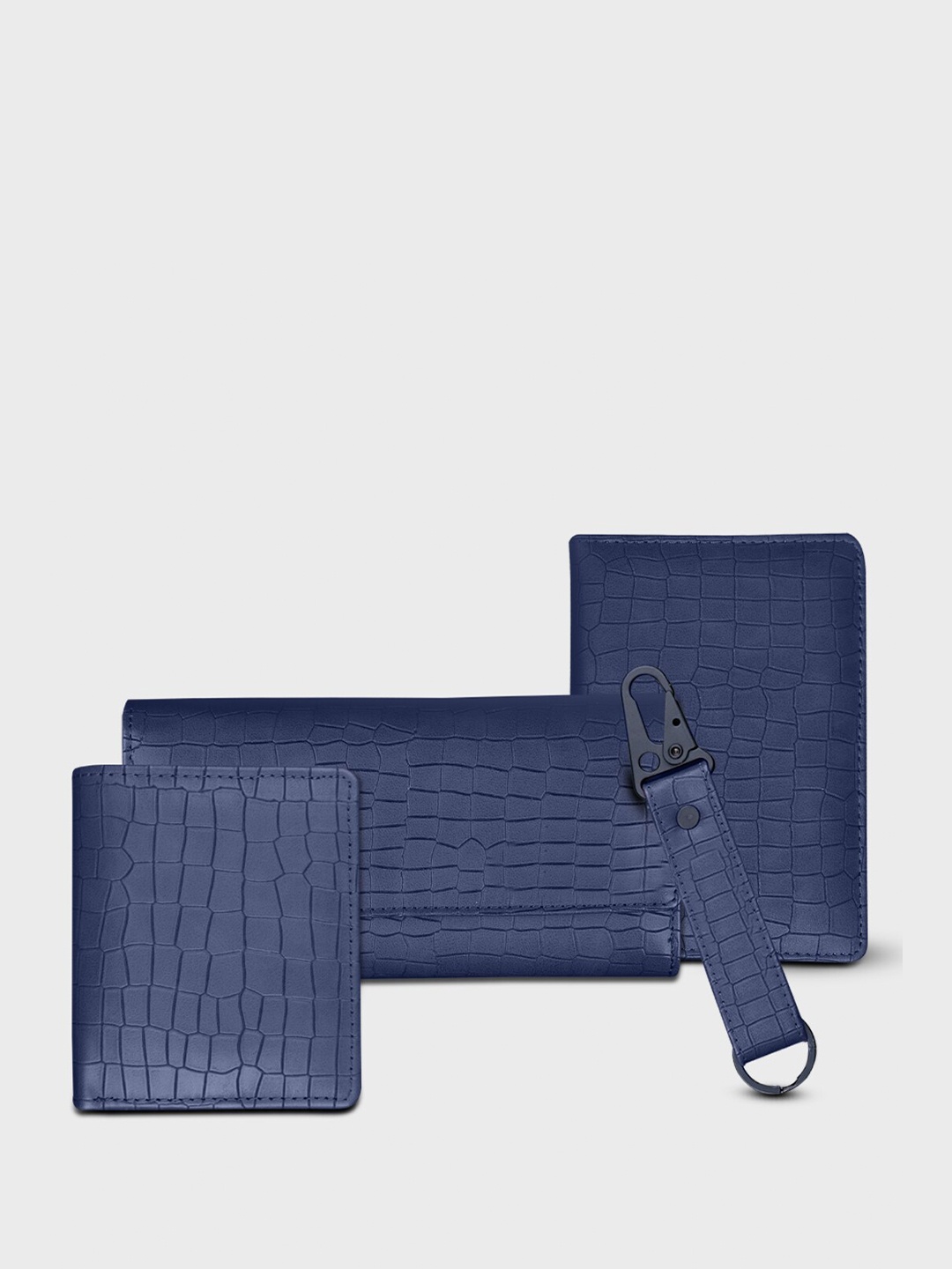

The Wallet Store Men Accessory Gift Set, Blue