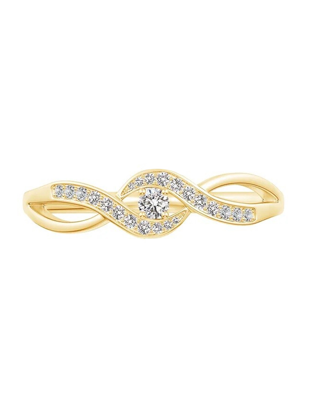 

Angara Solitaire Infinity Promise 14KT Diamond Ring, Yellow