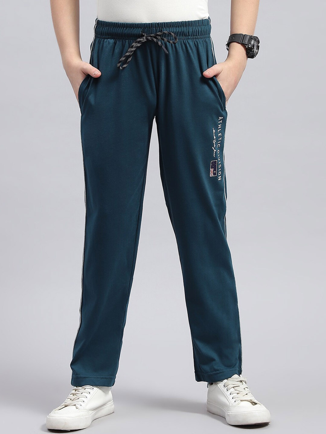 

Monte Carlo Boys Mide-Rise Track Pants, Teal