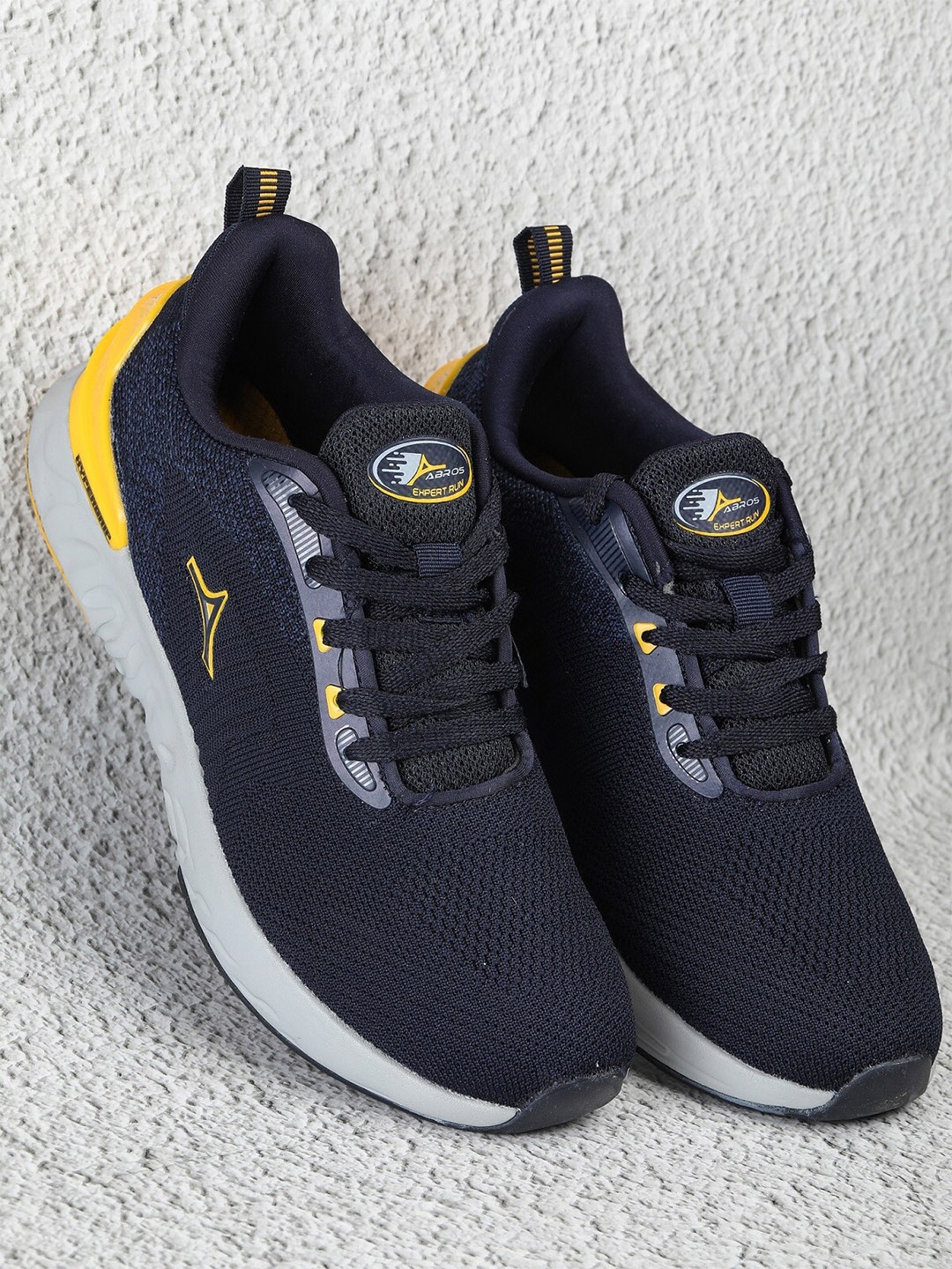 

ABROS Men Memory Foam Mesh Running Shoes, Navy blue