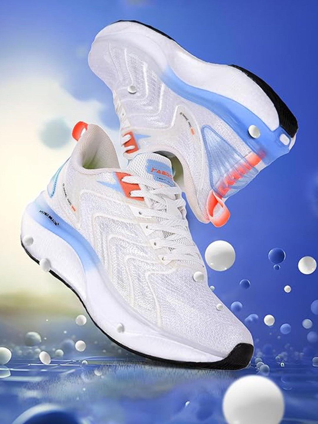 

ABROS Men Running Shoes, White