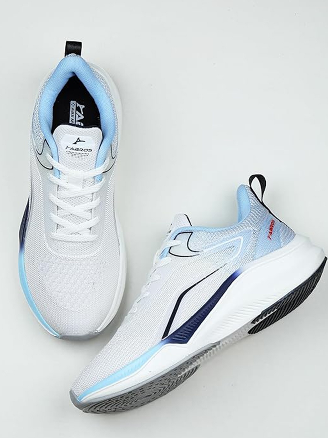 

ABROS Men Running Shoes, White