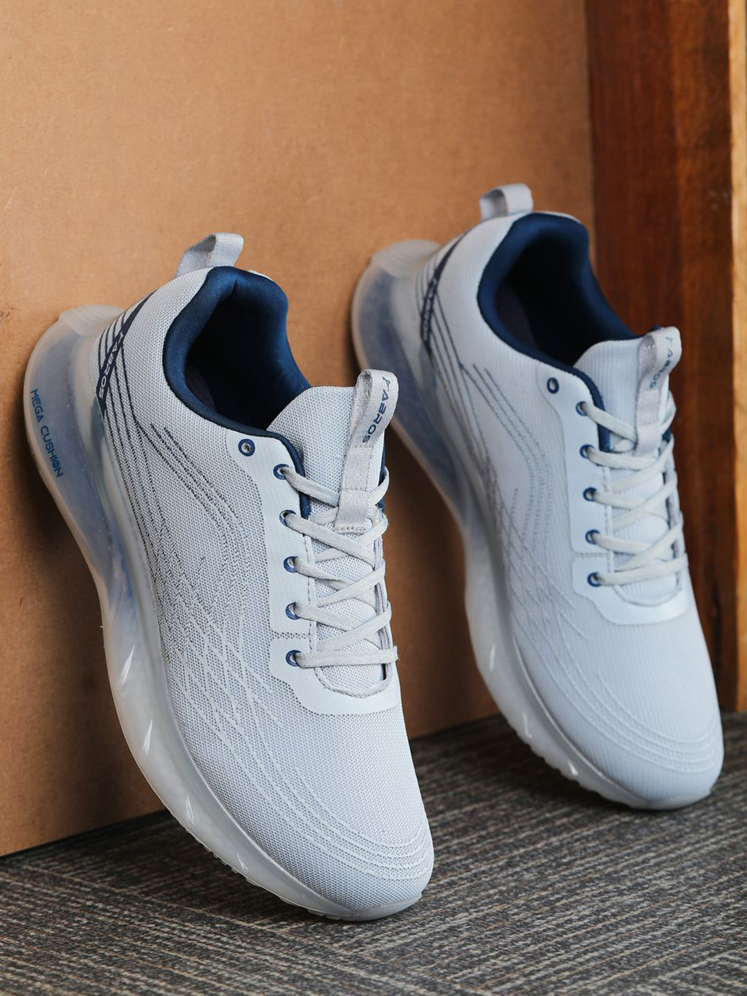 

ABROS Men Running Shoes, Grey