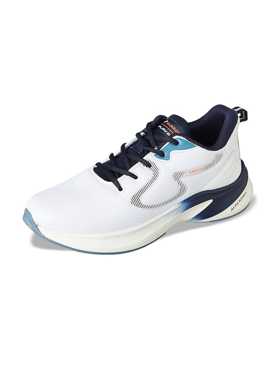 

ABROS Men Memory Foam Mesh Running Shoes, White