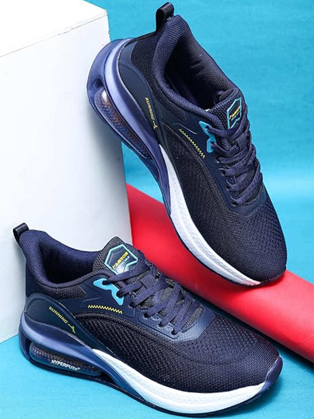 

ABROS Men Running Shoes, Navy blue