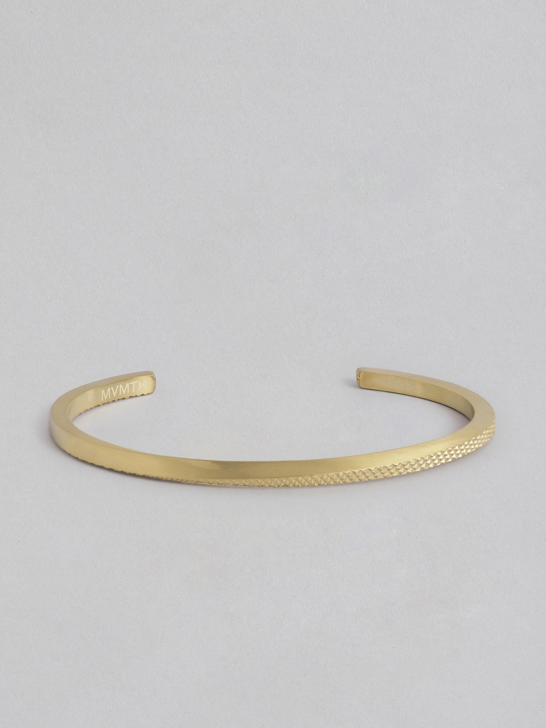 

MVMT Men Brass-Plated Textured Twist Cuff Bracelet, Gold