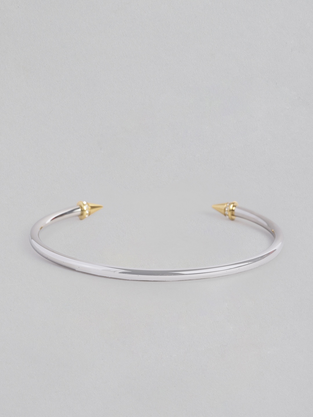 

MVMT Women Crystals Brass-Plated Cuff Bracelet, Silver