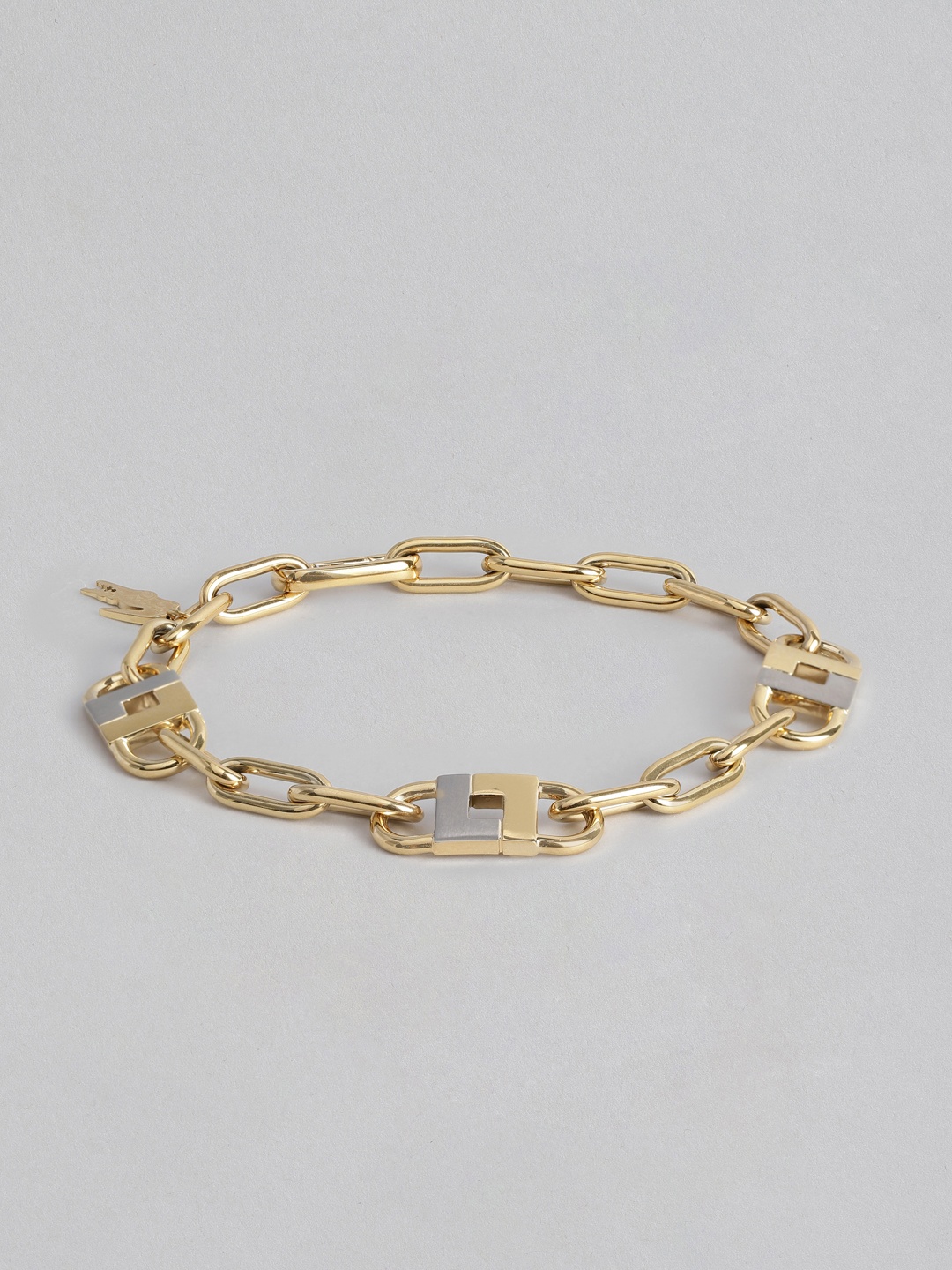 

Lacoste Women Brass-Plated Charm Bracelet, Gold