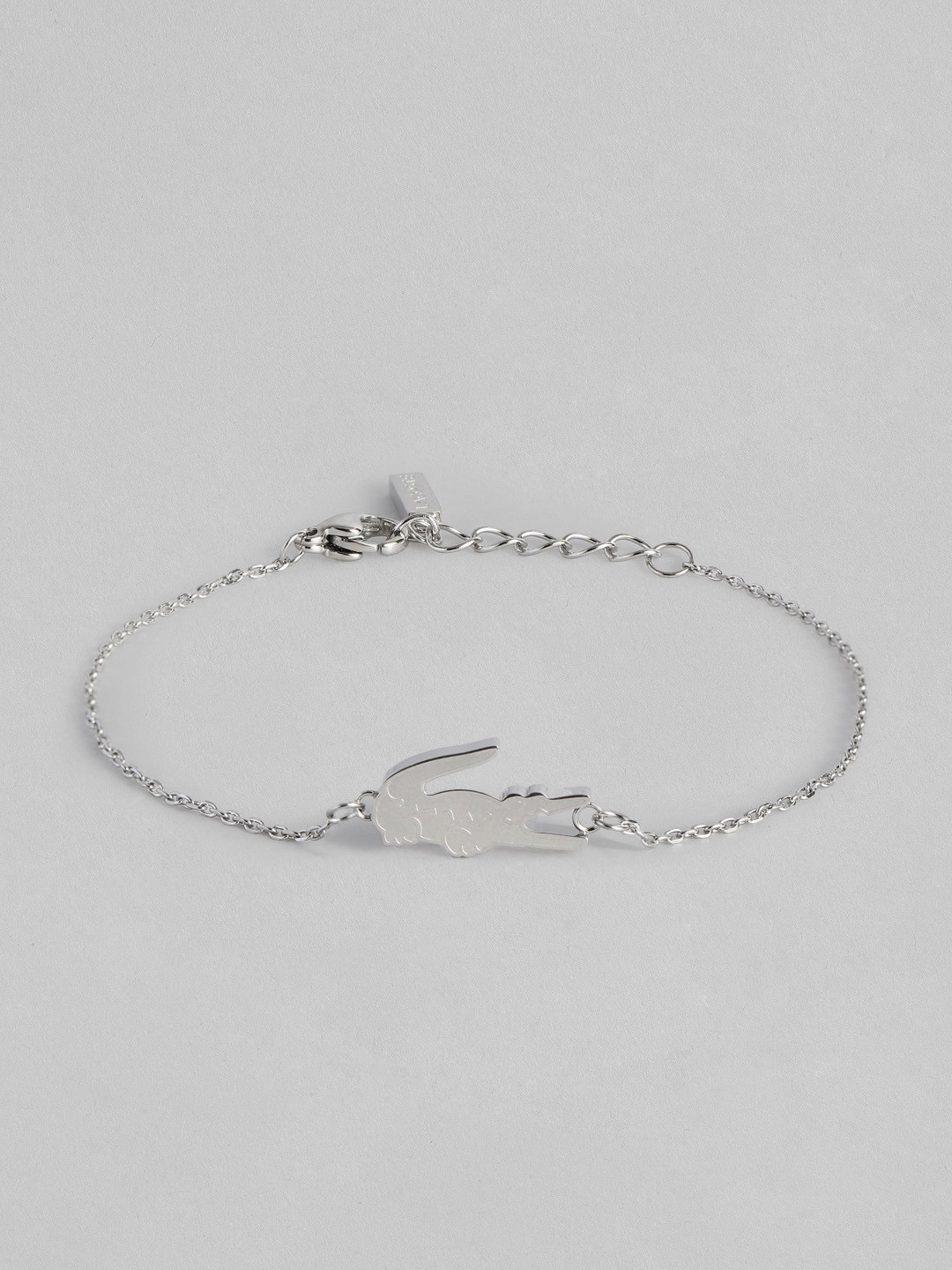 

Lacoste Women Brass-Plated Link Bracelet, Silver